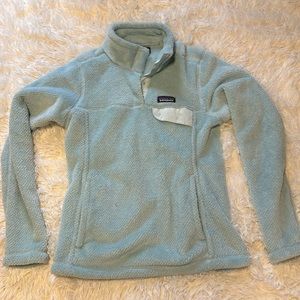 Patagonia Women's Re-Tool Snap-T Fleece Pullover Ice Blue Small